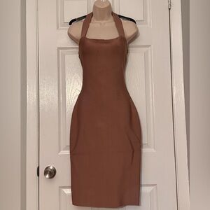Misha collection fitted dress.